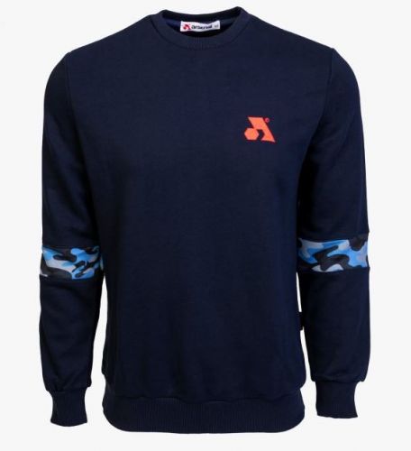 Arsenal Large Blue Cotton-Poly Standard Fit Flex Pullover Sweater