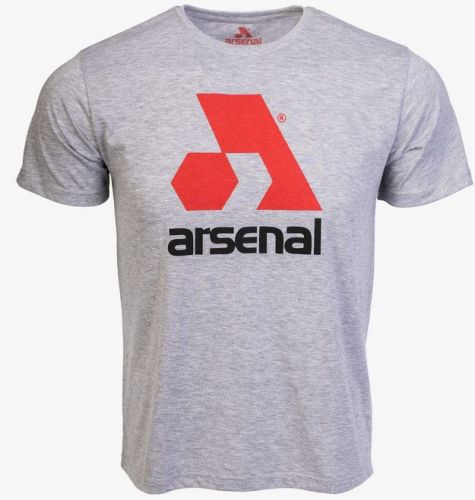 Arsenal Large Gray Cotton Relaxed Fit Classic T-Shirt