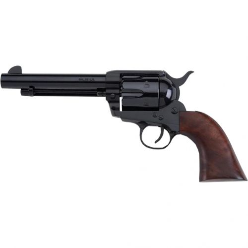 Pietta 1873 Maverick Transfer Bar Revolver 22 LR. 5.5 in. Blue Walnut Grip 