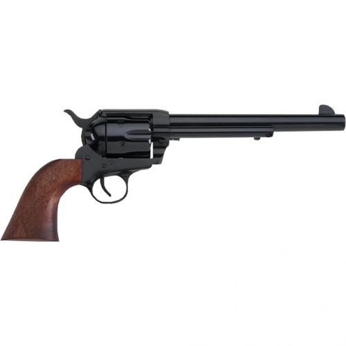 Pietta 1873 Maverick Transfer Bar Revolver 22 LR. 7.5 in. Blue Walnut Grip 