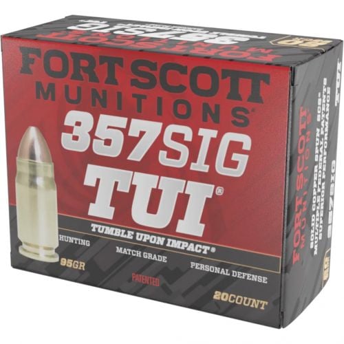 Fort Scott Munition Pistol Ammo 357 Sig 95 gr. TUI 20 rd.