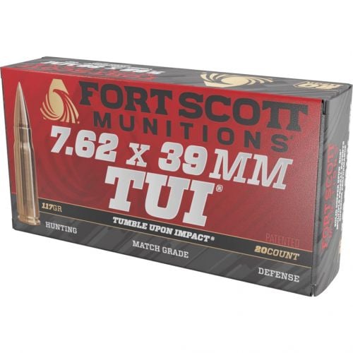 Fort Scott Munition Rifle Ammo 7.62x39mm 117 gr. TUI SCS 20 rd.