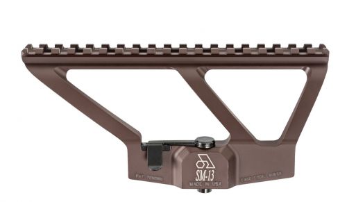 Arsenal Picatinny Scope Mount with Plum Cerakote for AK Variant Rifles with Side Rail