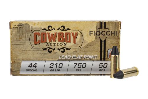 Fiocchi  Cowboy  44 Special Lead Round Nose Flat point210gr 50rd box
