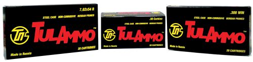 Tulammo Centerfire Rifle 7.62X39mm 122 GR Hollow Point 40 Bx/ 25 Cs