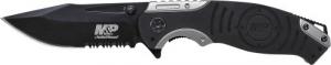 SW Knives M&P Folding 3.5" 8Cr13MoV Stainless Steel Black Clip Point - SWMP13GS