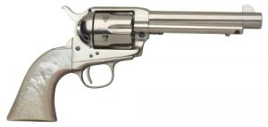 Taylor's & Co. 1873 Cattleman Nickel/Mother of Pearl Grip 45 Long Colt Revolver - 555113