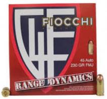 Fiocchi Range Dynamics .45 ACP 230 GR Full Metal Jacket (FMJ) 200 Bx/ 3 Cs