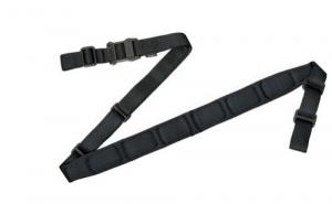Magpul MS1 Sling 1.25" W x 48"- 60" L Adjustable Two-Point Black Nylon Webbing for Rifle - MAG513-BLK