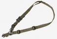 Magpul MS4 Dual QD Sling GEN2 1.25" W Adjustable One-Two Point Ranger Green Nylon Webbing for Rifle