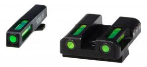 Hi-Viz LiteWave H3 For Glock Gen1-5 Set Green Tritium Handgun Sight - GLN325