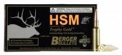 HSM Trophy Gold 6.5 Creedmoor 130 gr Match Hunting Very Low Drag 20 Bx/ 10 Cs