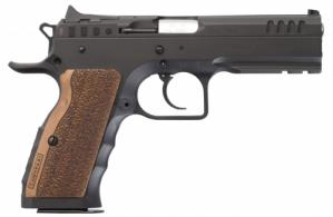 Italian Firearms Group (IFG) Stock I 9mm Double Action 4.45 17 Round Wood Grip Black Slide