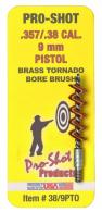Pro-Shot Tornado Bore Brush .38,9mm Pistol 8-32 Bronze