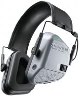 Champion Targets Vanquish Electronic Hearing Muff Over the Head Gray Ear Cups w/Black Band - 40978