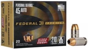Federal Personal Defense 10mm Auto 200 GR HST Jacketed Hollow Point 20 Bx/ 10 Cs