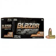CCI Blazer Brass 9mm 115 GR Full Metal Jacket 100rd box - 51991BB