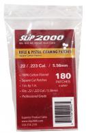 SLIP 2000 Rifle and Handgun Cleaning Patches .22/.223/5.56x45mm NATO 1" x 1" 180 Per Bag