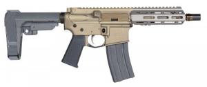 Tippmann Arms Company, M4-22 Elite, Semi-Automatic Pistol, AR, 22 LR, 7 Barrel, Aluminum MLOK Handguard, Matte Finish, Black