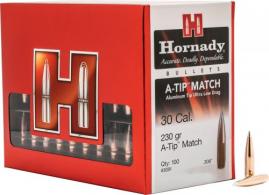 Hornady 3091 A-Tip Match 30 Cal .308 230 gr A-Tip Match 100 Per Box - 3091