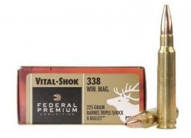 Federal 338 Winchester Magnum 225 Grain Barnes Triple Shock