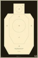 Action Target Military IDPA Silhouette Hanging Paper Target 23" x 35" 100 Per Box