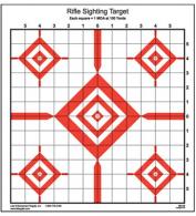 Action Target Advanced Rifle Sighting Diamond Paper Target 14" x 15" 100 Per Box