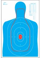 Action Target B-27E and FBI Q Combination Silhouette Paper Target 23" x 35" 100 Per Box
