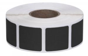 ACTION TARGET INC Square Target Pasters 7/8" 1000 Per Roll Black