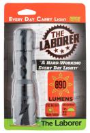 PREDATOR TACTICS INC The Laborer Clear 890 Lumens CR18650 (1)/CR123A (2) Battery Black Aluminum Alloy Body