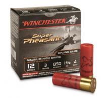 Winchester Ammo Super Pheasant Magnum High Brass 12 Gauge 3 1 5/8 oz 4 Shot 25 Bx/ 10 Cs