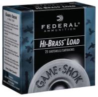 Federal H1634 Game-Shok Upland Hi-Brass 16 Gauge 2.75 1 1/8 oz 4 Round 25 Bx/ Cs
