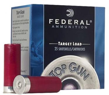 Federal Top Gun 12 GA Ammo  2.75 1 1/8oz #8 shot  100rd box