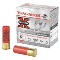 Winchester Ammo Drylock Super Steel Magnum 12 GA 2.75 1 1/4 oz 4 Round 25 Bx/ 10 Cs