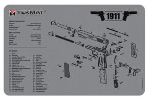 TekMat Original Cleaning Mat 1911 Diagram Gray 17" x 11" - TEKR171911GY