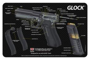 TekMat TEKR17CA Original Cleaning Mat For Glock 3D Cutaway 11" x 17"