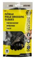 Hunters Specialties Nitrile Gloves-Large,Black, 10 Per Pack - 01071