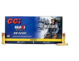CCI Maxi-Mag MeatEater 22 Mag 40 gr Jacketed Hollow Point (JHP) 200 Bx/ 10 Cs