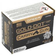 Speer Ammo Gold Dot Carry Gun 45 ACP +P 200 gr Hollow Point 20rd box - 24258