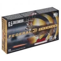 Federal Premium 6.5 Creedmoor 130 gr Swift Scirocco II 20 Bx/ 10 Cs - P65CRDSS1