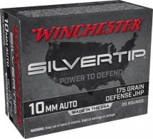 Winchester Ammo Super-X 10mm Auto 175 gr Silvertip Jacket Hollow Point 20 Bx/10 Cs
