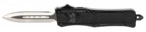 Cobra Tec Knives CTK-1 Dagger 2.25" Plain D2 Steel Black Aluminum Handle OTF - SBCTK1SDAGNS