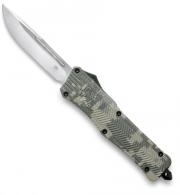 Cobra Tec Knives CTK-1 Large 3.75" Tanto Plain D2 Steel Army DigiCamo Aluminum Handle OTF - LADCCTK1LTNS