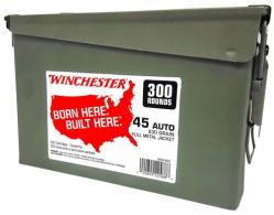 Winchester Ammo USA 45 ACP 230 gr Full Metal Jacket (FMJ) 300 Bx/2 Cs (Ammo Can)