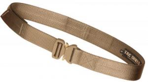 TACSHIELD (MILITARY PROD) Tactical Gun Belt with Cobra Buckle 30"-34" Webbing Coyote Small 1.50" Wide - T30SMCY