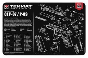 TekMat Original Cleaning Mat CZ P07/P09 Parts Diagram 11" x 17"