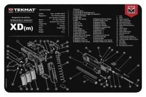 TekMat Original Cleaning Mat Springfield XDM Parts Diagram 11" x 17" - TEKR17XDM