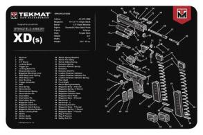 TekMat Original Cleaning Mat Springfield XD-S Parts Diagram 11" x 17"