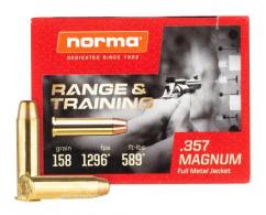 Norma Ammunition (RUAG) Range and Training 357 Mag 158 gr Full Metal Jacket (FMJ) 50 Bx/ 20 Cs - 620640050