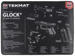 TekMat TEKR204243 Ultra Premium Cleaning Mat For Glock 42/43 Parts Diagram 15" x 20"